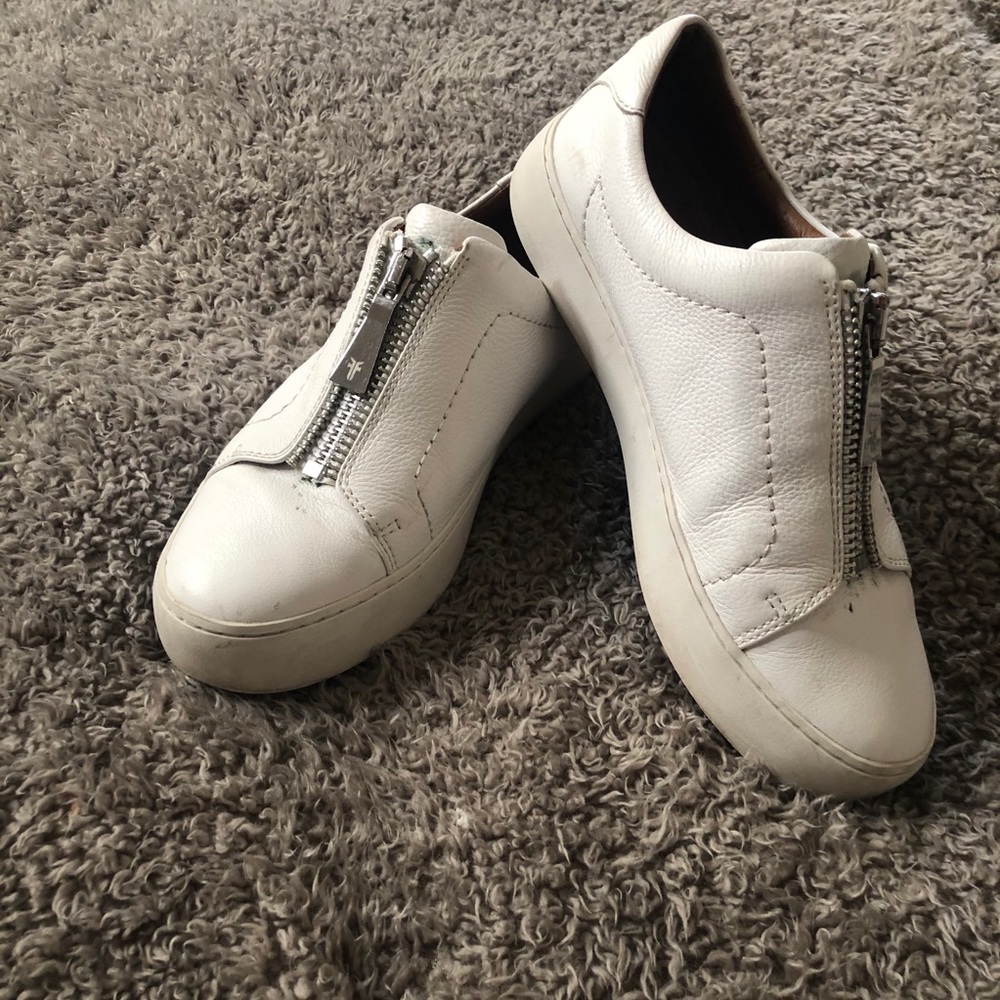 Frye Front Zip Sneakers 7.5